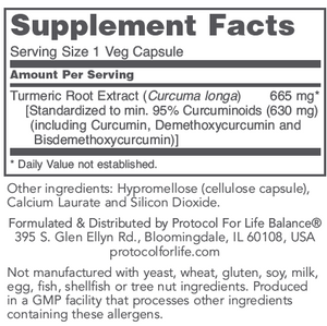 Curcumin Tumeric Root Extract (60 capsules)