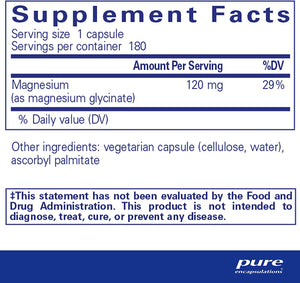 Magnesium Glycinate (180 capsules)