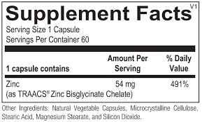 Reacted Zinc (60 capsules)